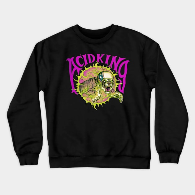 Acid King Crewneck Sweatshirt by CosmicAngerDesign